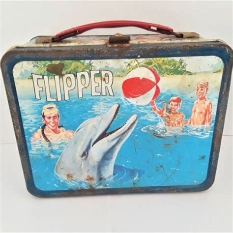 flipper metal lunch box|Flipper Lunchbox .